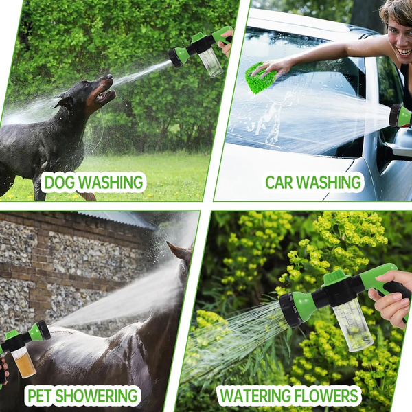 Pup Jet Dog Wash Hose Nozzle Foam Dog Horse Sprayer Wash Hose Attachment Soap Dispenser Sprayer Dog Bathing Sprayer for Pet Showering Gentle Massage (6).png